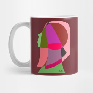 Stained glass girl Mug